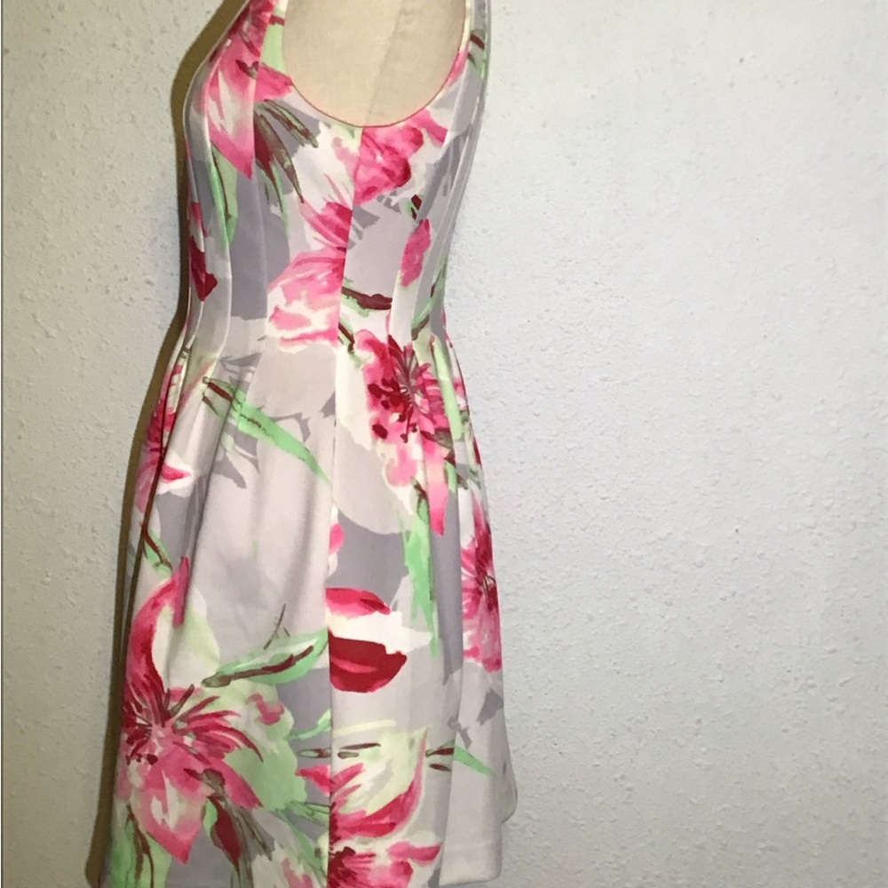 Vince camuto fit & flare Floral dress size 6 - Picture 4 of 12
